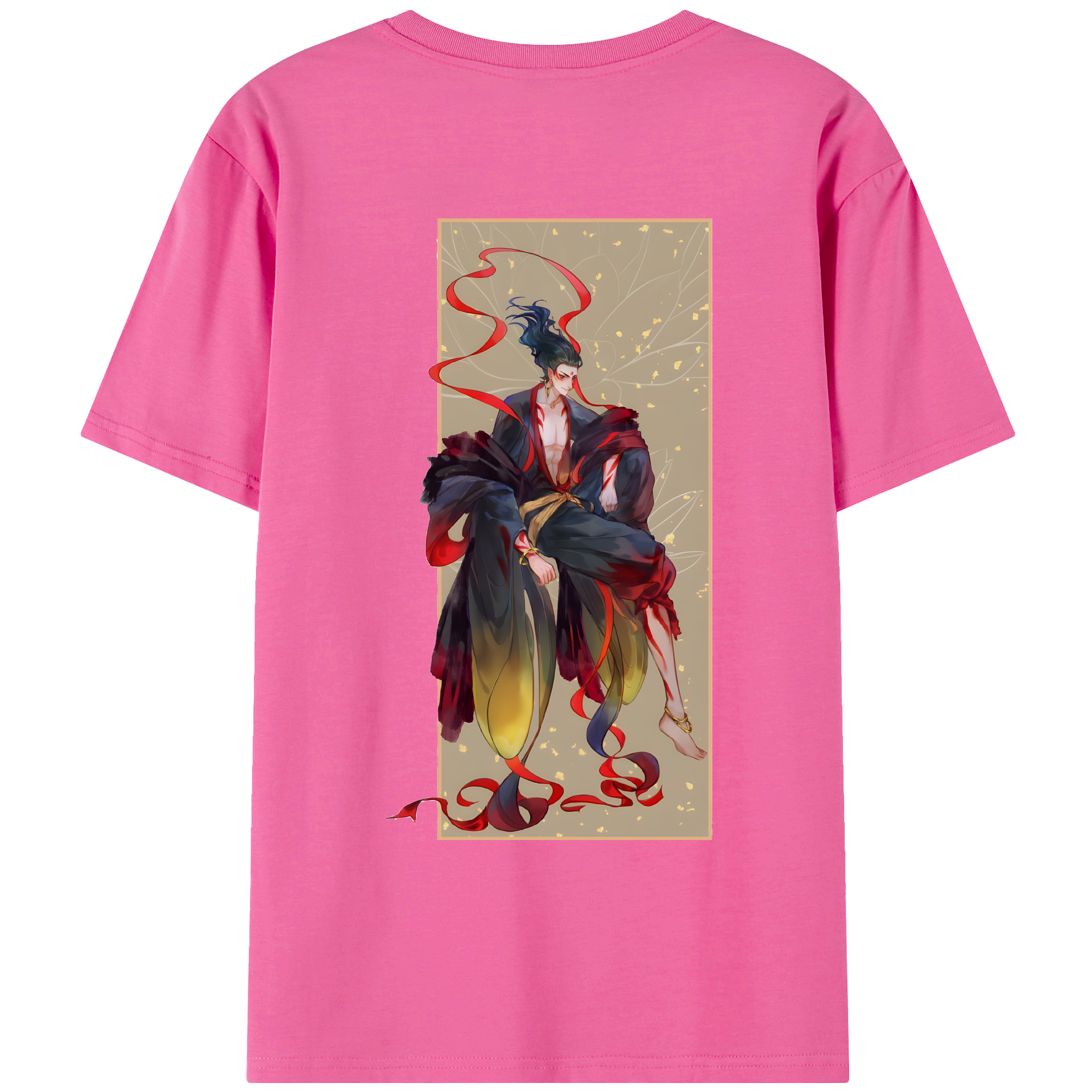 （画像用） Ne Zha 2 ナタ 魔童の大暴れ レディース半袖Tシャツ(バックプリント)